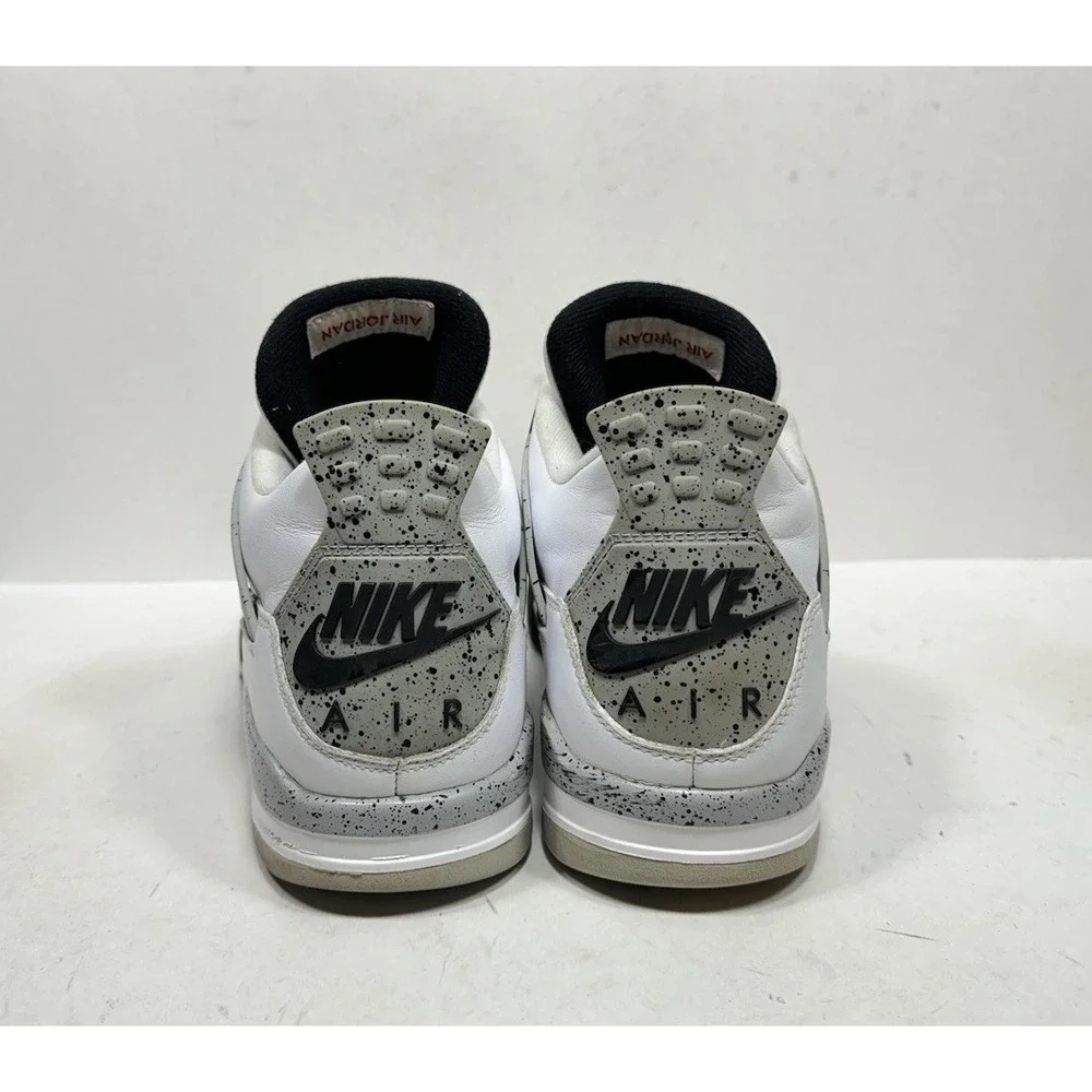 Nike Air‎ Jordan 4 IV Retro White Cement Gray 2016 840606-192 Og Men's Size 14